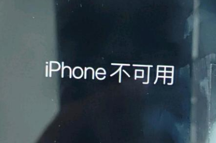 涪陵苹果服务网点分享锁屏界面显示“iPhone 不可用”如何解决 