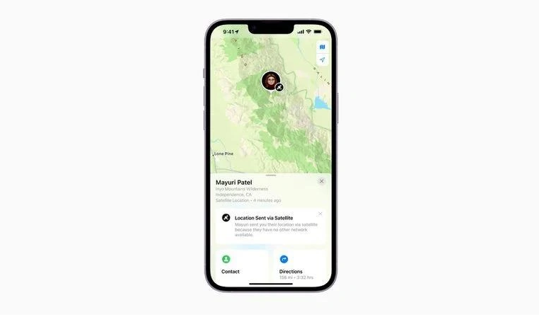 涪陵苹果14维修分享iPhone14系列中 FindMy功能通过卫星分享位置方法教程 