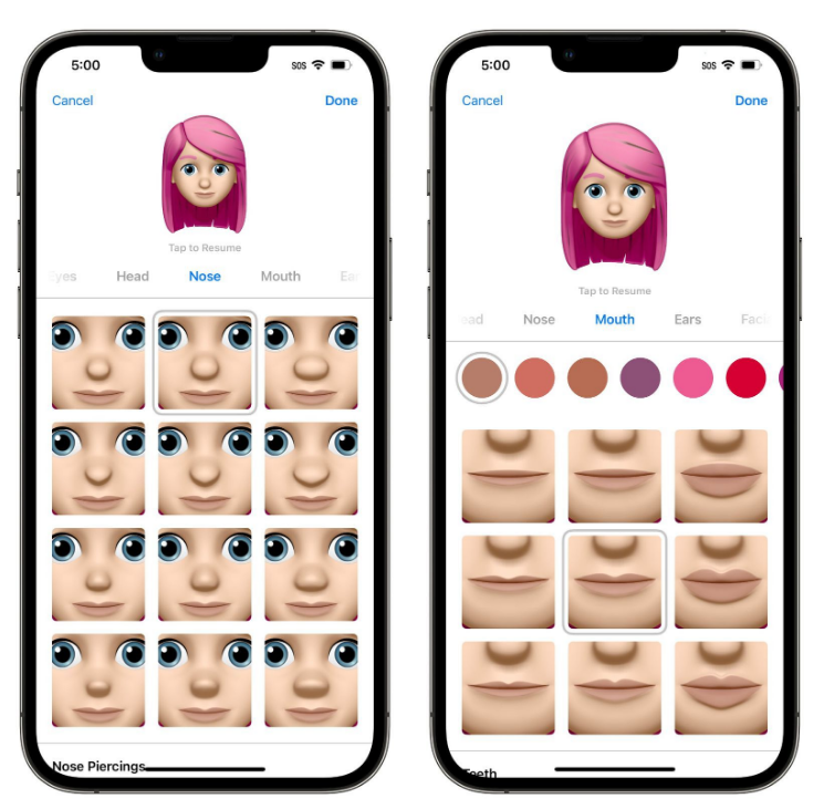 涪陵苹果手机维修分享​iOS 16中的拟我表情有了哪些变化和升级 